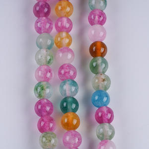 Cuentas Sueltas de Jade Cristalino Redondas de 6-7 mm para Accesorios de Bricolaje, Productos Semiterminados Decorativos para Vendedores Ambulantes - Product Image 5