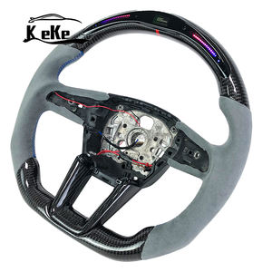 Volant universel en fibre de carbone LED pour <span class=keywords><strong>Audi</strong></span> A4 A5 A6 A7 A8 Q5 Q7 Q3 RS3 Modèles <span class=keywords><strong>Sport</strong></span> Design personnalisé - Product Image 2