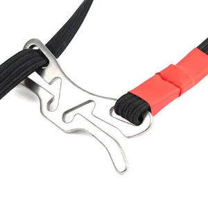 Tourniquet EDC à dégagement rapide à une main, outil de survie léger en métal noir et orange, équipement d'urgence pour l'extérieur - Product Image 1