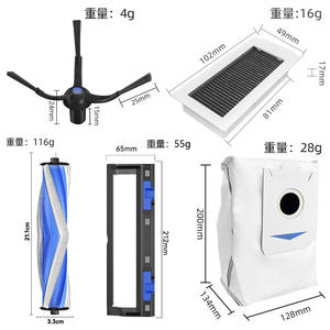 Accesorios Compatibles con el Robot Aspirador Ecovacs <span class=keywords><strong>Debot</strong></span> X5 PRO, Piezas de Repuesto: Filtro HEPA, Mopa, Bolsa para Polvo, Cepillo Principal y Lateral - Product Image 2
