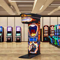 Machine de jeu d'arcade de boxe électronique 220V à monnayeur, en métal et plastique, personnalisable multilingue (japonais, anglais)