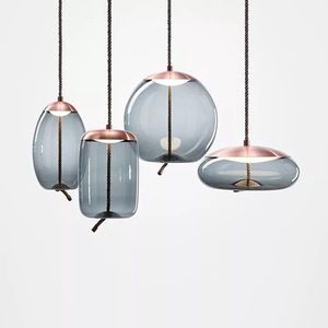 <span class=keywords><strong>Lampe</strong></span> suspendue en <span class=keywords><strong>verre</strong></span> moderne à LED pour restaurant, salon, lustre, décoration intérieure, éclairage - Product Image 2