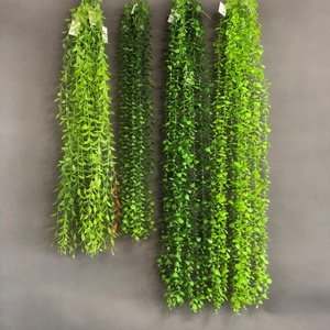Hojas de plástico artificiales colgantes para pared y techo decorativas para el hogar, para tienda, paisajismo, vid colgante falsa - Product Image 4