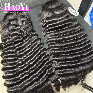 วิกผมลูกไม้ HD <span class=keywords><strong>แบบ</strong></span>ลอนลึก 30 นิ้ว 13x6 ทำจากผมมนุษย์แท้, วิกผมมนุษย์บราซิลความหนาแน่น 250, วิกผมลูกไม้ HD <span class=keywords><strong>แบบ</strong></span>ถอนขนมาแล้ว - Product Image 2