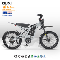 Vélo de montagne électrique OUXI 24 pouces, vente en gros UE, moteur arrière 250W, cadre en acier avec suspension, frein à disque, E-Bike GT2000