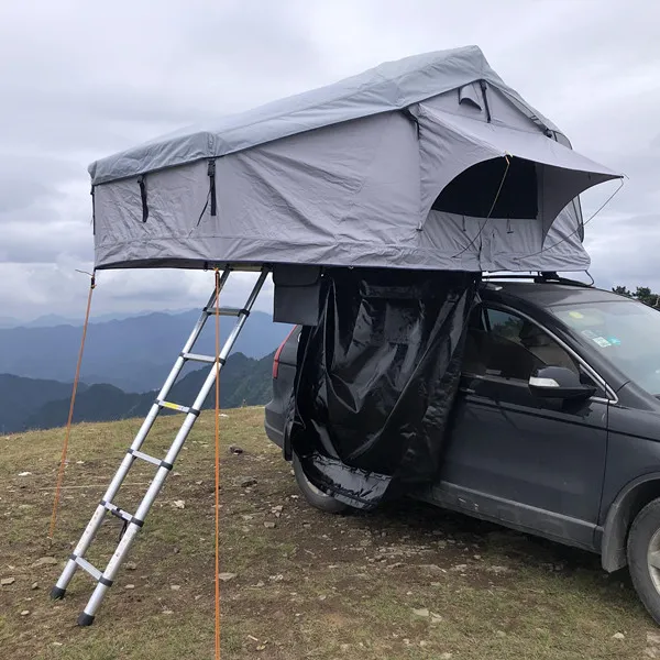 Tienda plegable para techo de coche para 4 personas, carpa impermeable para techo de camping, carpa portátil de carcasa blanda para techo de coche, dachzelt para 4 personas