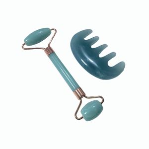 Masaje facial para mujeres y hombres, rodillo facial de resina para lifting facial, antienvejecimiento, SPA facial, juego de rodillos de jade Gua Sha - Product Image 2