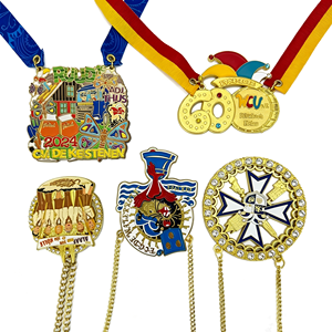 Fabricante de Regalos Metálicos, Medalla Personalizada 3D de Esmalte Suave, Medalla Milagrosa de Carnaval, Medalla de Aleación de Zinc con Cinta - Product Image 1
