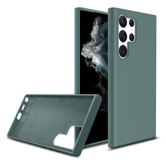 Mobile Phone Accessories Liquid Silicone Cover Case for Galaxy S21 S20 S22 S23 Plus Ultra NOTE 9 10 20 5G