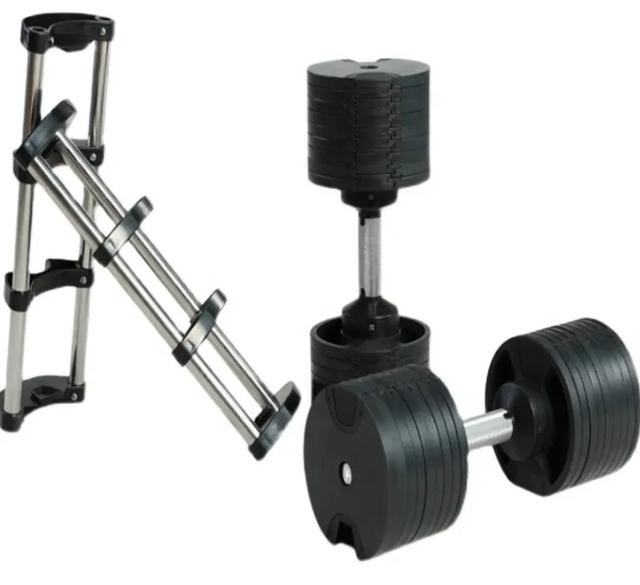 Adjustable Gym Dumbbells 50kg Iron Steel Cast Iron Urethane-Fitness Training Barbell 44-100lb Uport Brand 1 Year Warranty Custom