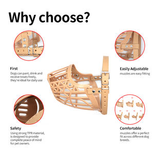 Modische Katzen hunde mündung aus weichem Kunststoff aus China Pet Supplies Factory Einfacher klassischer Stil mit Niet dekoration - Product Image 5