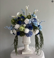 Décoration florale artificielle personnalisée la plus vendue pour mariage : panneau de chemin, arche de mariage, centre de table