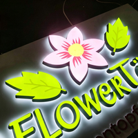 Panneau lumineux LED extérieur sur mesure, forme personnalisée, étanche pour les devantures de magasins