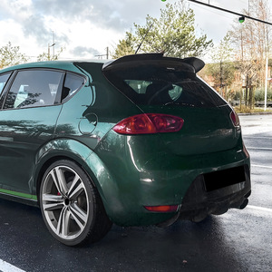 Seat Leon Mk2.5 Rear Spoiler Piano Black Carbon Fiber Texture 2009-2012 ABS Trunk Wing - Product Image 3