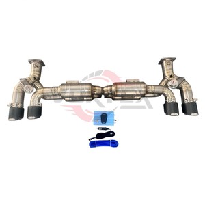 ระบบท่อไอเสียไทเทเนียม valvetronic ระดับพรีเมี่ยม Vortex สำหรับ PORSCHE 911 Carrera 3.0T Turbo S 3.8T Blue Burnt FINISH รับประกัน2ปี - Product Image 2