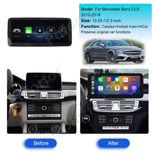 Radio Multimedia para Auto con Pantalla Dual de 12.3 Pulgadas, Android 13, Carplay para Mercedes Benz CLA GLA Clase A A45 AMG W176 <span class=keywords><strong>A180</strong></span> A200 A250 - Product Image 3
