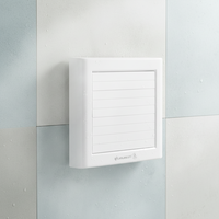 Petit ventilateur d'extraction d'air électrique en plastique, carré, à fixation murale ou sur fenêtre, OEM/ODM