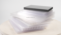 Panneau en polycarbonate alvéolaire PC, revêtu anti-UV, pour toiture de serre et lucarne