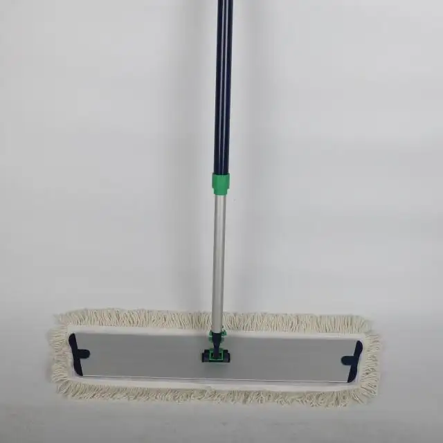 Pulitore per pavimenti in alluminio mop manico sferico asta telescopica a testa tonda sostenibile con serratura in plastica