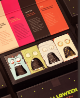 Boîte cadeau amusante de style européen pour Halloween, boîte à bonbons, boîte oreiller, emballage créatif personnalisé, boîte en carton, cadre photo pour bougie