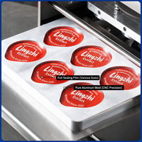 Machine de scellage thermique manuelle multi-cavités pour gobelets en feuille métallique - Facile à utiliser, économe en énergie, idéale pour les sauces, yaourts et gelées