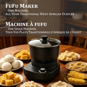Machine à Fufu Professionnelle 6L Haute Puissance en Acier Inoxydable, Robot Culinaire Multifonctionnel Électrique et Mixeur Broyeur - Product Image 5
