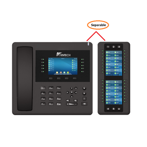 Téléphone <span class=keywords><strong>de</strong></span> bureau IP VoIP professionnel KNTECH KNPL-800Plus 2 lignes SIP PoE noir avec recomposition <span class=keywords><strong>et</strong></span> prise en charge SIP2.0 - Product Image 4