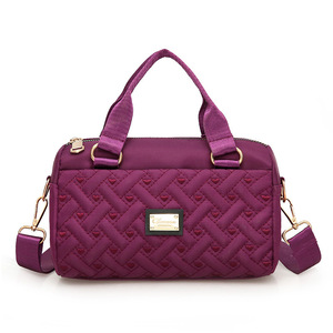 Bolso de hombro ligero de gran capacidad para mujer de tela <span class=keywords><strong>Oxford</strong></span>, bolso de mensajero portátil multifuncional, nailon acolchado - Product Image 4
