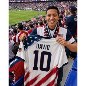 Camiseta de Fútbol de la Selección Brasileña Personalizada con Nombre y Número, Unisex para Adultos, Cuello Redondo, Impresión por Transferencia de Calor, Tela de 140g - Product Image 2
