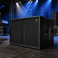 Thinuna L-218B Dual 18 Inch Subwoofer Profesional Array Speaker Lantai 4 Ohm 1600W Sistem Suara