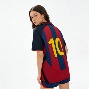 Maillot rétro personnalisable inspiré du n°10 |   Qualité chinoise |   Impression par transfert thermique 100% polyester |   Coupe des Champions espagnole - Product Image 4