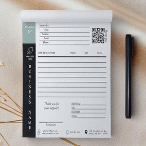 Chèques de paiement, <span class=keywords><strong>factures</strong></span>, registres de transactions, et carnets de comptes NCR autocopiants imprimés en couleur personnalisés - Product Image 5