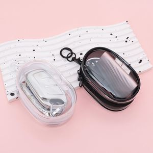Promotional Fashion Clear PVC Mini Zipper Storage Bag Multi-Purpose Earphone <b>Charger</b> Pouch Organizer Keychain Travel Accessories - Product Image 4