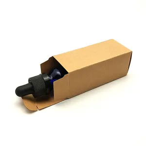 थोक कॉस्मेटिक पैकेजिंग आयत 350g पेपरबोर्ड कस्टम डिजाइन 5ml-100ml आवश्यक तेल की बोतल क्राफ्ट पेपर बॉक्स