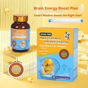 Minyak kenari emas pantai Dha kapsul Softgel 60 hitungan suplemen Herbal untuk orang dewasa Pria Wanita dukungan memori pertumbuhan rambut 2 - Product Image 1