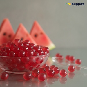 Bulk Packaging Halal HACCP Vegetarian Ready to Use Bursting <b>Boba</b> Balls Bubble Tea Dessert Fruit Tea Watermelon <b>Popping</b> <b>Boba</b> - Product Image 4