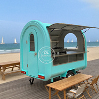 2025 remorque alimentaire caravane café camion de nourriture petit café comptoirs chariots remorque de crème glacée pour le royaume-uni