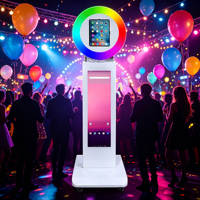 Cabina de Fotos Portátil para iPad de 10.2, 10.5, 10.9, 11, 12.9 y 13 Pulgadas, Pantalla LCD para Eventos, Festivales, Publicidad y Alquiler, con Aplicación para iPad