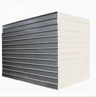 Panneaux sandwich en polyuréthane, panneaux isolants pour toiture et murs, construction de maisons préfabriquées, entrepôt, panneaux écologiques en acier avec âme en laine de roche