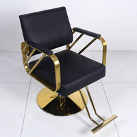 Chaise de salon de coiffure de levage multifonctionnelle luxueuse chaise de salon de beauté en métal chaise de salon de coiffure de salon de coiffure