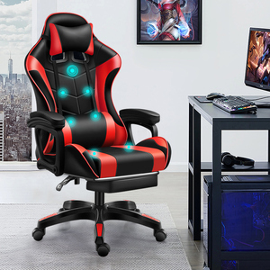 Miễn phí Mẫu RGB Racing Gamer Lift ghế phong cách hiện đại ngả da ghế văn phòng RGB điều chỉnh ánh sáng massage nhà văn phòng - Product Image 2