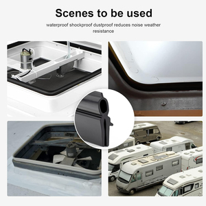 Joint d'étanchéité en vinyle pour aérateur de toit de camping-car, compatible avec les aérateurs de toit Hengs et <span class=keywords><strong>Camco</strong></span> - Product Image 5