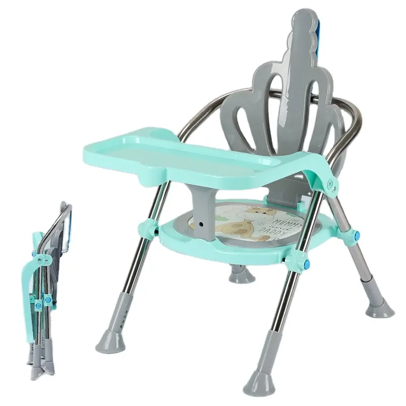 Детское сиденье для кормления, высокий стул, складной детский обеденный стул