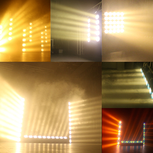 Lumière de scène Amber+Warm White Stage Blinder 5x100W LED, lumière de scène pour public, effet d'anneau, DJ Club LED Strobe, lumière de scène combinable - Product Image 4