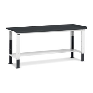 Fami adjustable <b>workbench</b> with <b>steel</b> top 2007x705x740/1110mm - Product Image 1