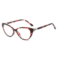 MK25051602 nouveauté mode femme PC oeil de chat Anti lumière bleue lunettes de lecture bloquant l'ordinateur lunettes lunettes avec perle