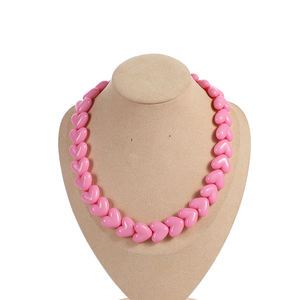 <span class=keywords><strong>2022</strong></span> nouveau amour bonbons <span class=keywords><strong>Macron</strong></span> acrylique résine coeur-forme Loli vent Vscogirl collier or fête de mariage fiançailles en plastique - Product Image 5