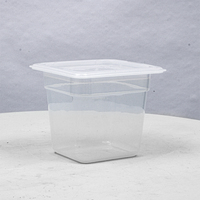 Hitze beständiger transparenter Küchen topf-Stapelbarer PP-Kunststoff-Lebensmittel zubereitung behälter zum Backen/Dämpfen/Vakuum kochen
