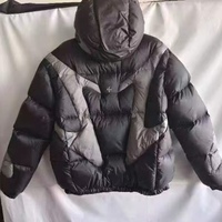 Veste en duvet personnalisée pour homme, légère, avec capuche, veste moelleuse pour homme, pour la chaleur et la résistance au vent