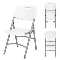 Chaises pliantes en plastique empilables et stables, design contemporain, dossier ouvert, mobilier d'hôtel, extérieur, jardin, repas, mariages